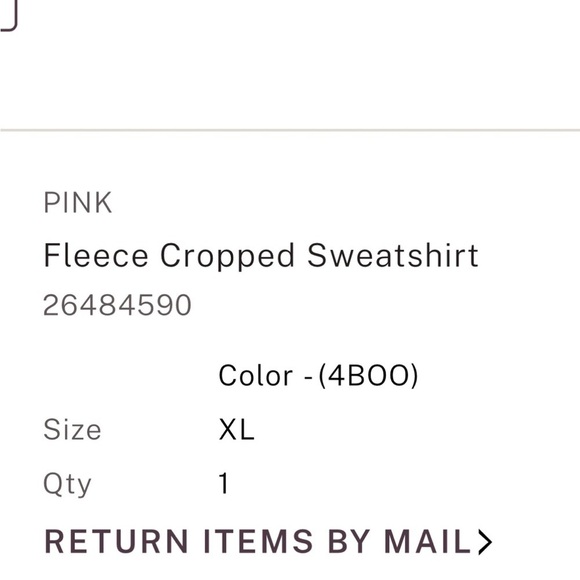 NEW NIP NWT VS PINK Victoria Secret light mint green crop crew sweatshirt XL - Picture 2 of 2